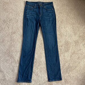SPANX by Sara Blakely The Slim-X Straight Jeans Womens 27 Dark Wash Stretch